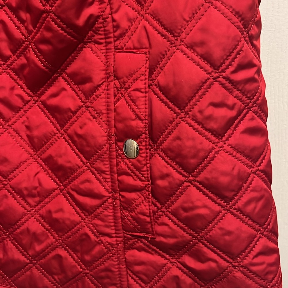 Croft & Barrow Red Quilted Vest - Picture 2 of 4